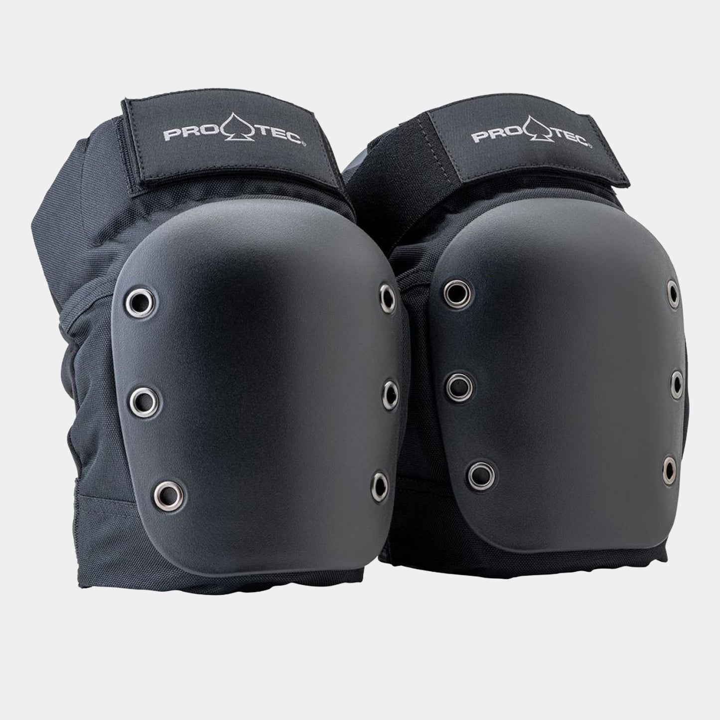 Street Open Back Knee/Elbow Pad Set - Black