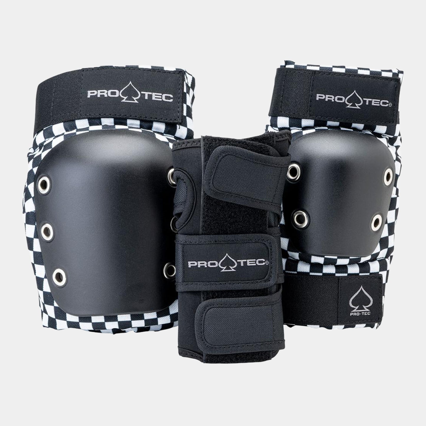 Street Open Back Pads 3-Pack Junior - Checker