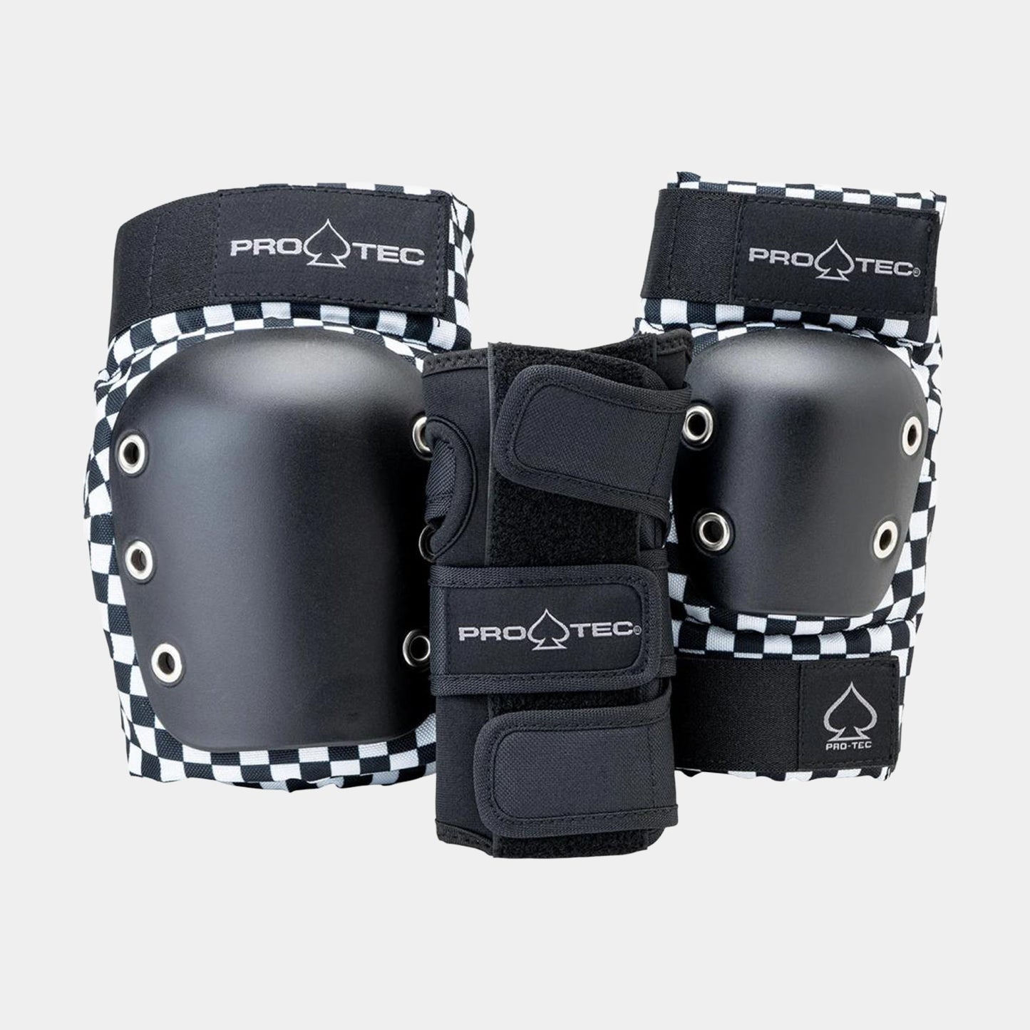 Street Adult 3-PK Pad Set - Open Back - Checker