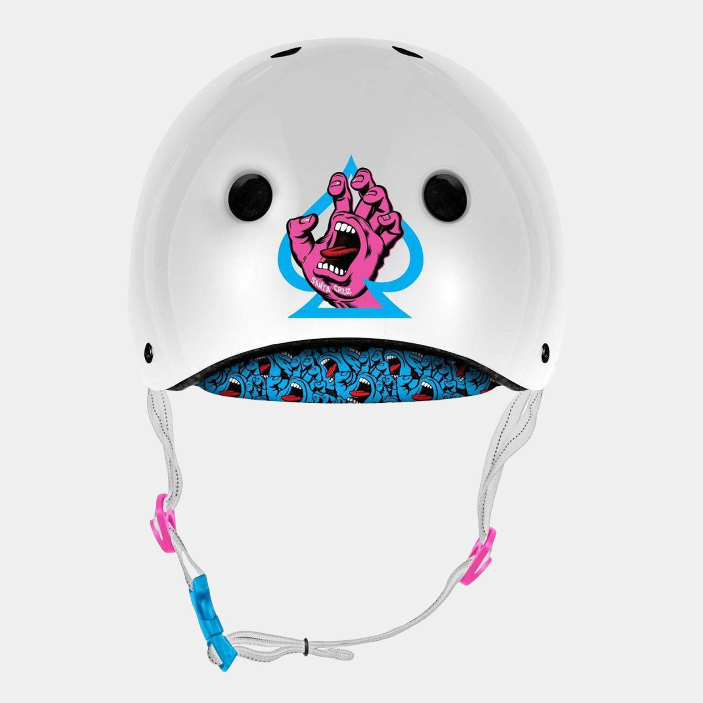 Low Pro Santa Cruz Edition Helmet - White Gloss