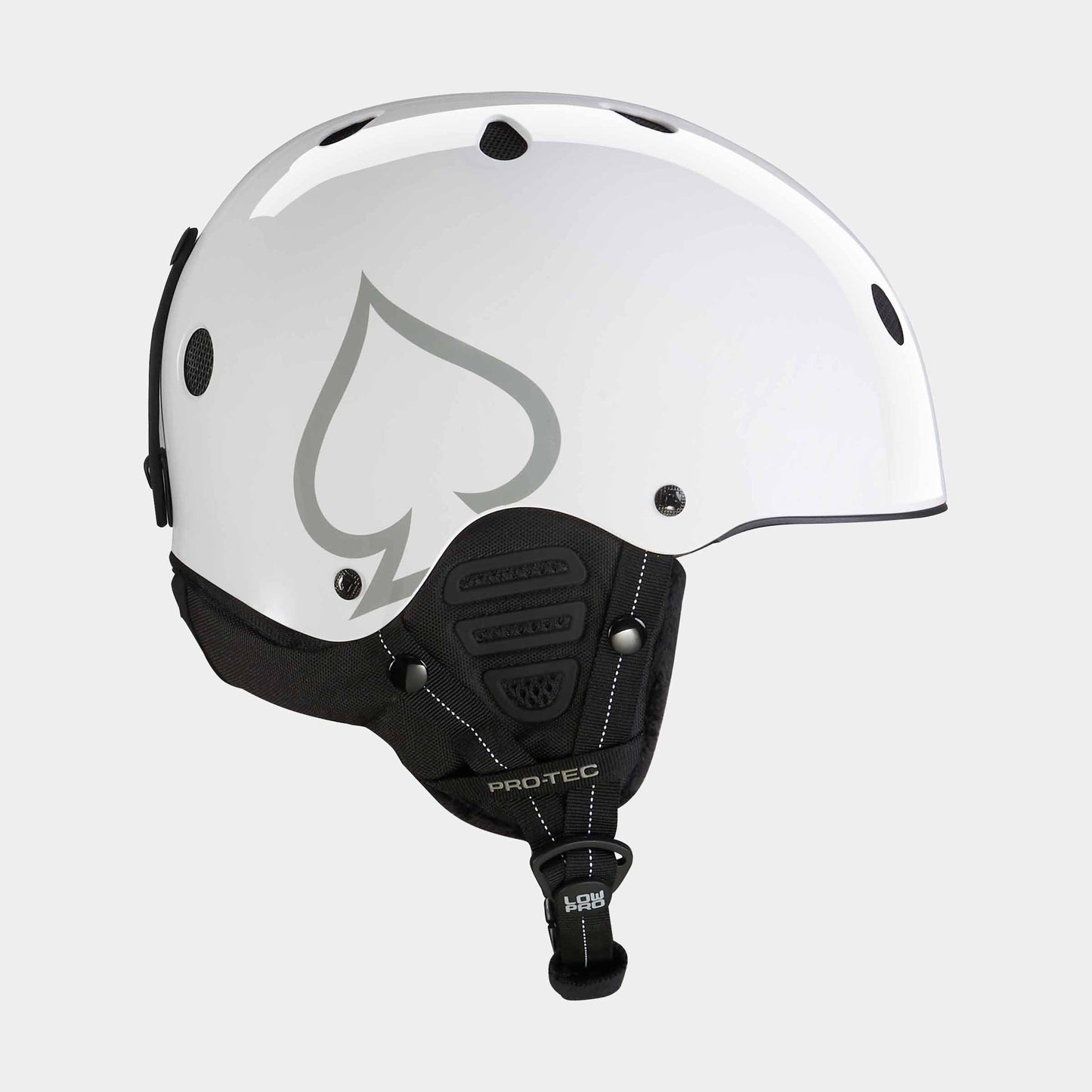 Pro-Tec Low Pro Snow Helmet - White Gloss