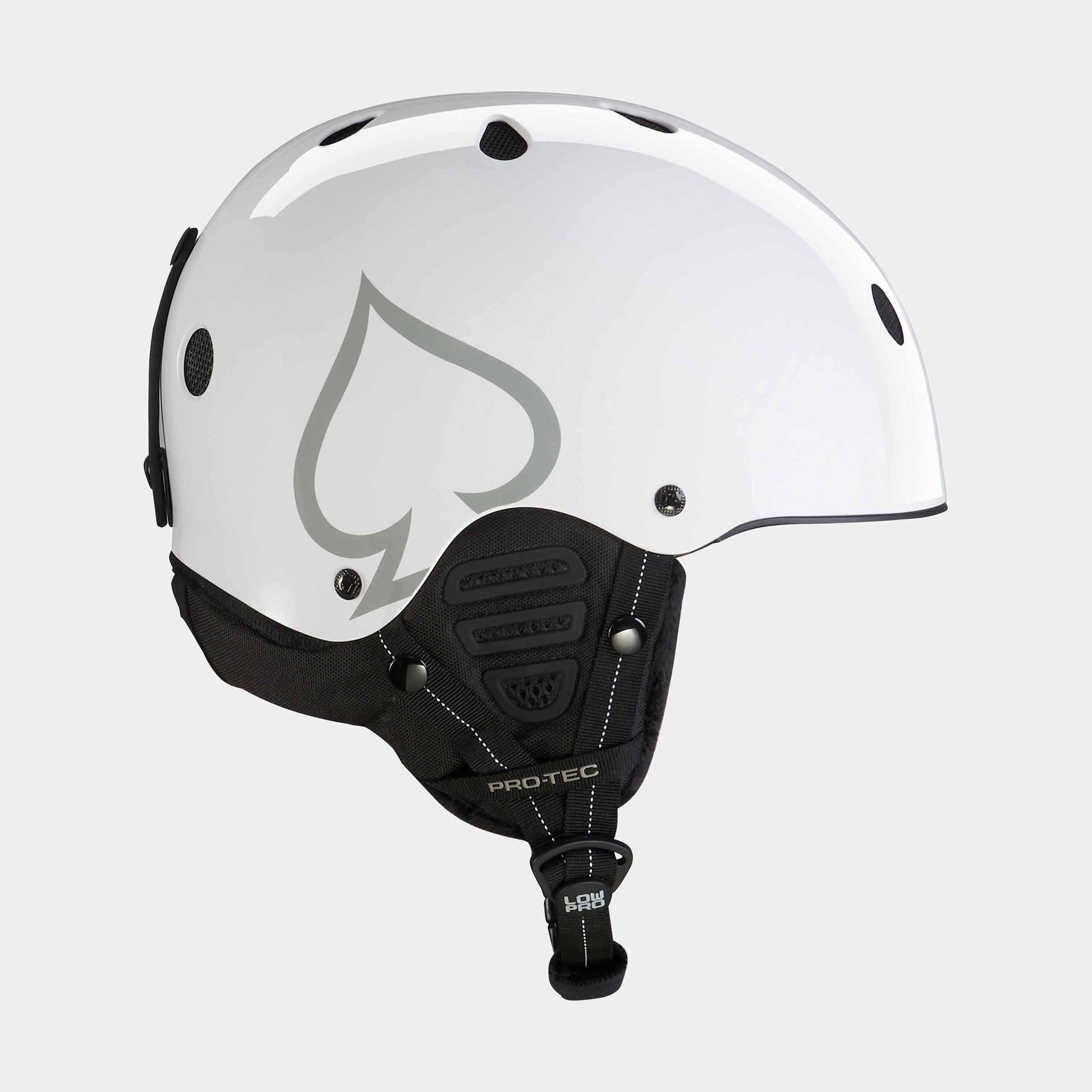 Pro-Tec Low Pro Snow Helmet - White Gloss