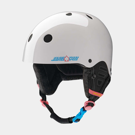 Pro-Tec Low Pro Snow Santa Cruz Edition Helmet - White Gloss