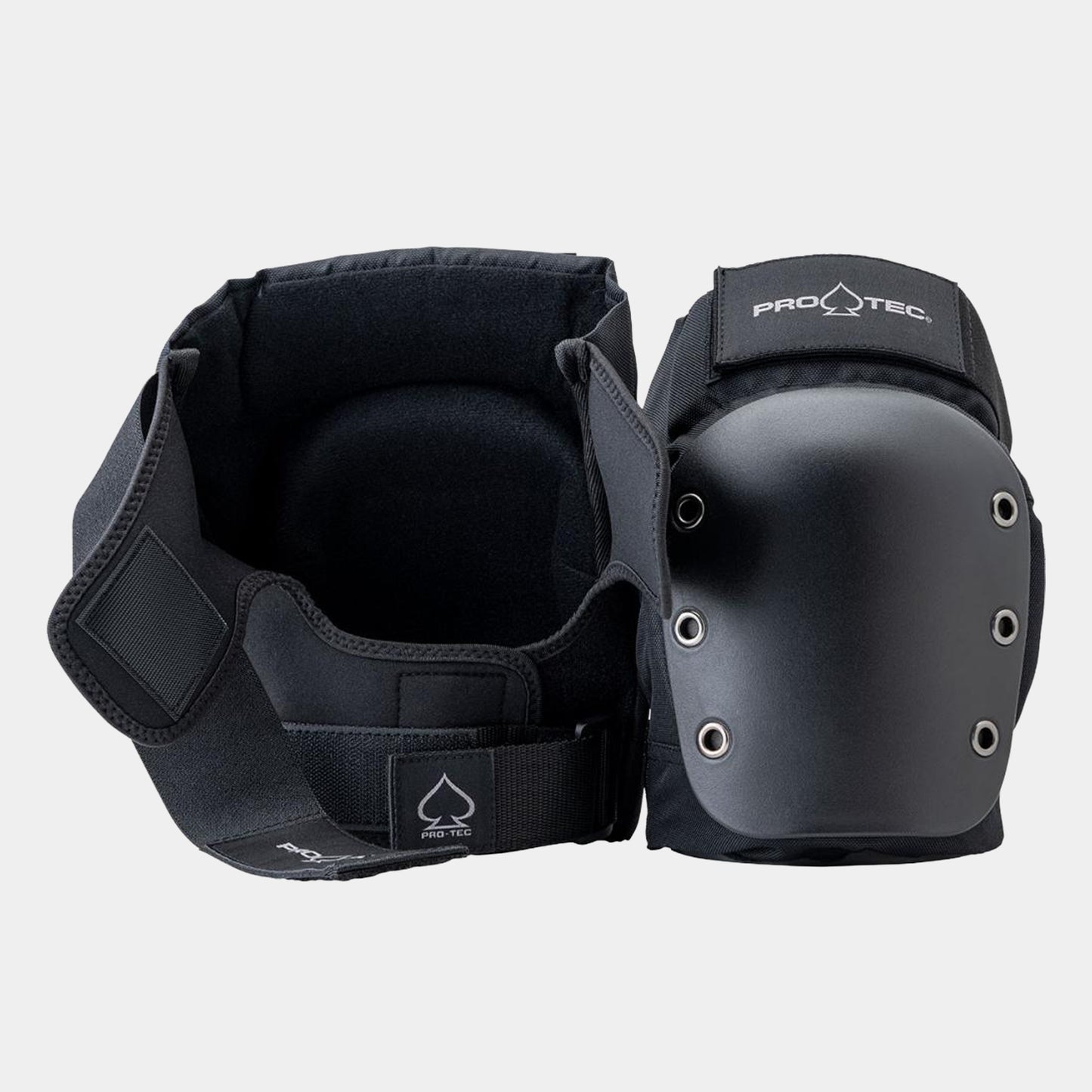 Street Open Back Knee Pads Junior - Black