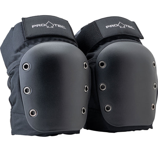 Street Open Back Knee Pads - Black